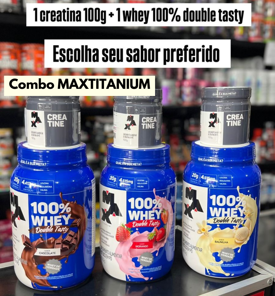 Combo Whey e Creatina