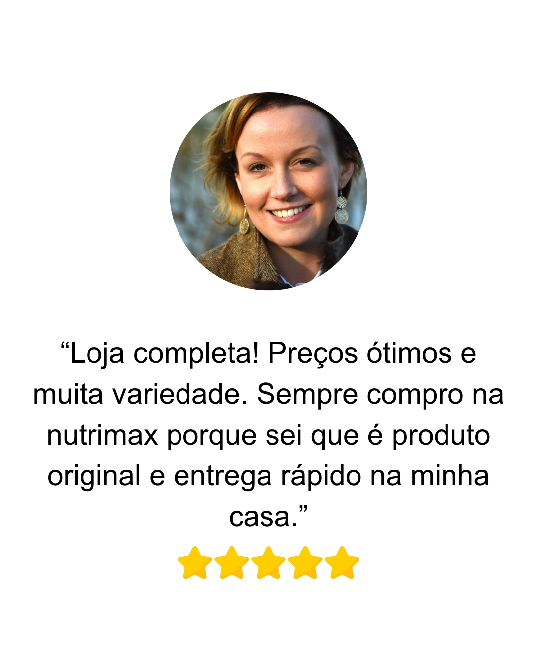 Feedback de cliente sobre suplementos
